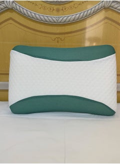 MAXQON Eucalyptus Infused Memory Foam Pillow With Removable Cover - Hypoallergenic & Breathable- 60x40x12cm  - Image 1