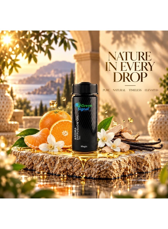 Green Signal Diffuser Aroma Oil – 170 ml – Premium Magic Fragrance Oil – Mysterious & Captivating Long-Lasting Scent - Image 3