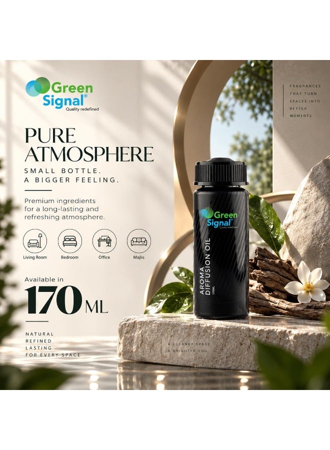 Green Signal Diffuser Aroma Oil – 170 ml – Premium Magic Fragrance Oil – Mysterious & Captivating Long-Lasting Scent - Image 4