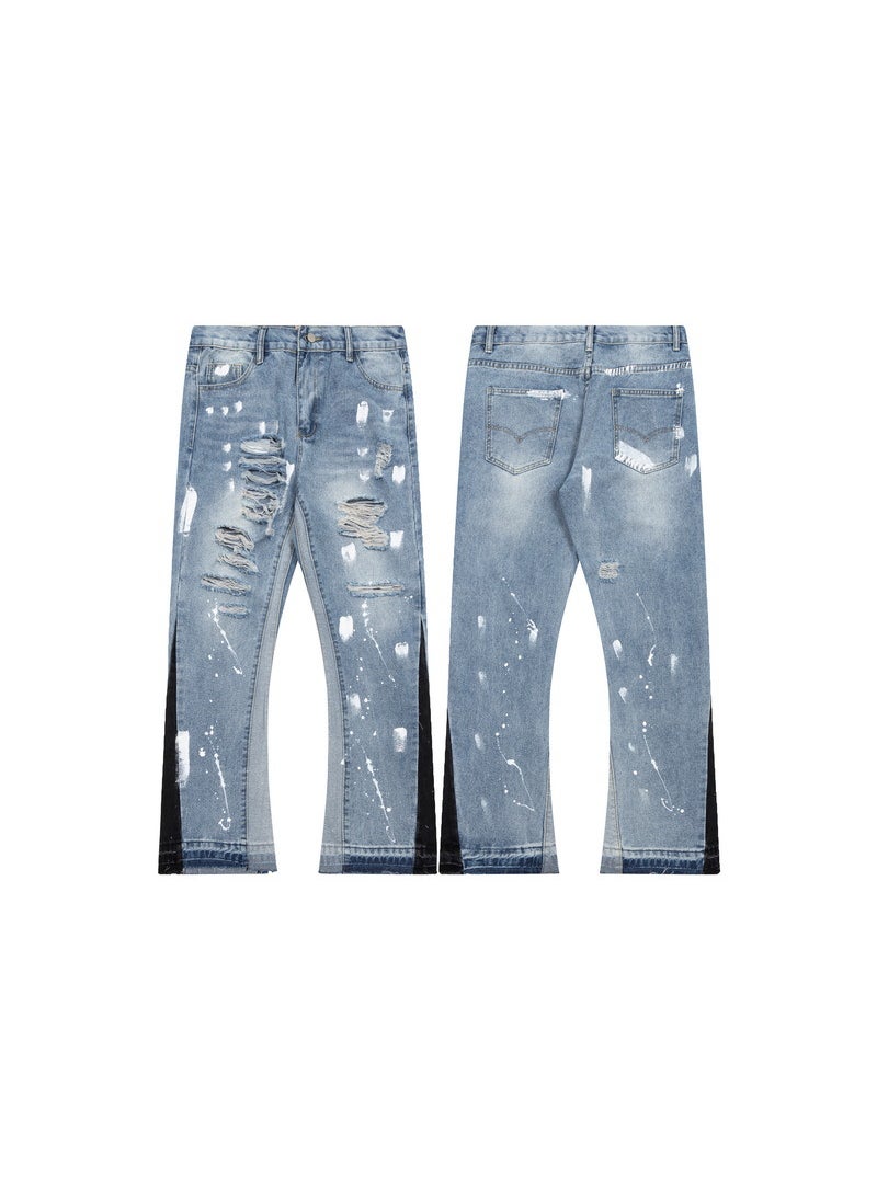 Generic - Unisex Distressed Denim G78 Blue - Image 1