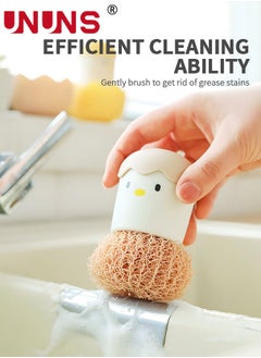 UNUNS 6PCS Eggshell Dish Brush, Washing Brush Cleaning Brush Kitchen Brush with Holder for Pot Pan Sink Cleaning  - Image 4
