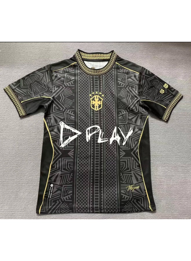 National Team Co-branded Printed Football Jersey Spain England Germany Trendy Thai Version Football Shirt