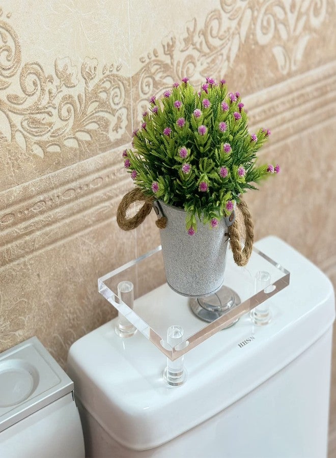 Bigfety Acrylic Pedestal Tray Stand Riser for Bathroom Kitchen countertop, Clear Display Base Home Decor - Image 5