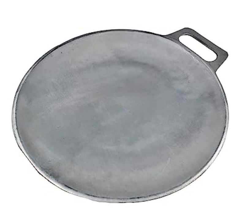 CHILLATAI Chapathi/Dosa and Other Flat Dishes Making Kitchen Tool 10 inch (25 cm) with Free Wooden Oil Spreader Aluminium Tawa for Making Roti - Image 2