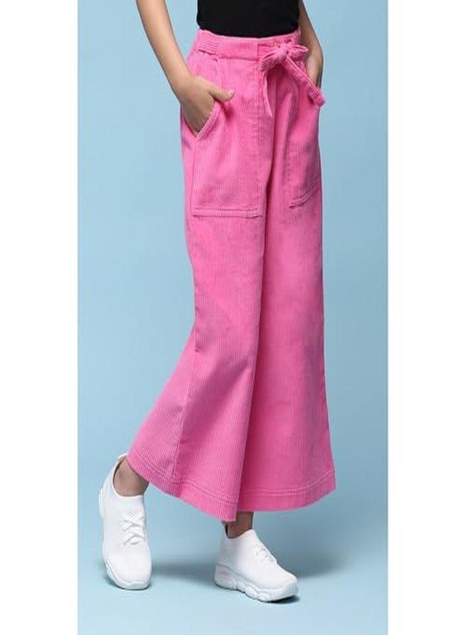 BIBA Girl Regular Solid Kid Pant (KW5600_Pink_7), 6-7 Years - Image 4