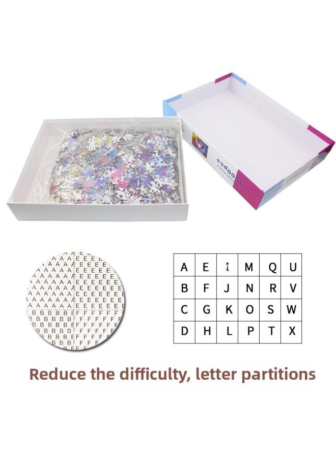 Adult 1500 Pieces Puzzle Thickened Paper Oil Painting Landscape Puzzle Super Hard To Burn Brain Game Educational Toys Living Room Hanging Picture-Color:8803 Maple Leaf Avenue - Image 5