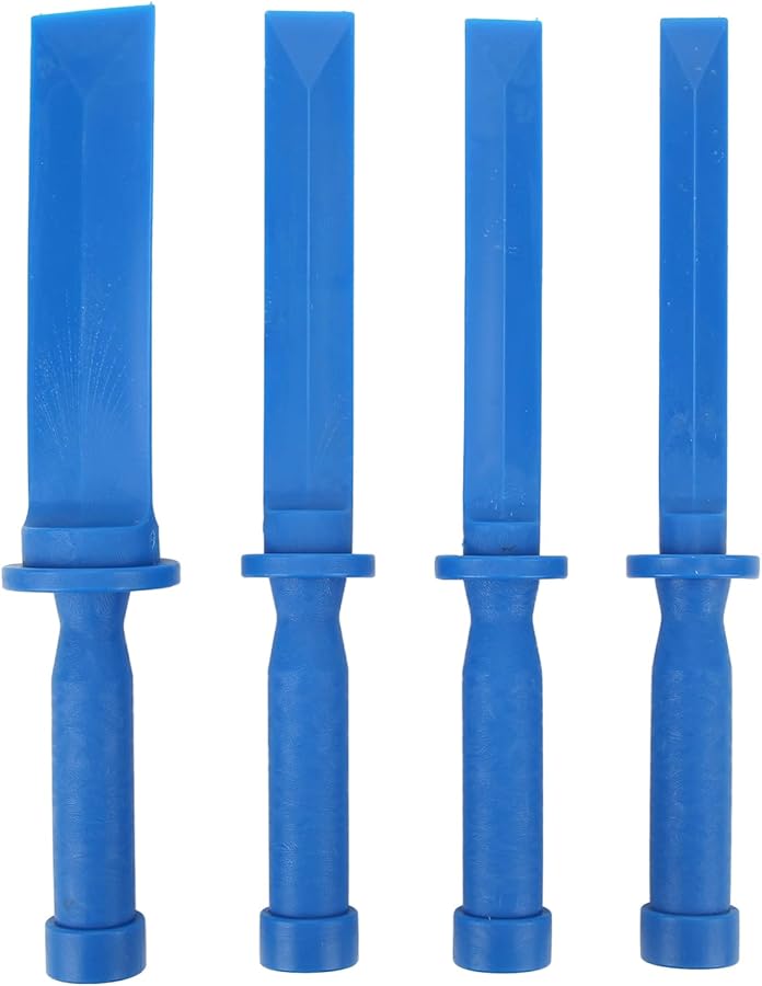 4 Sizes Plastic Chisel Set with Comfortable Grip for Adhesive Removal - Image 1