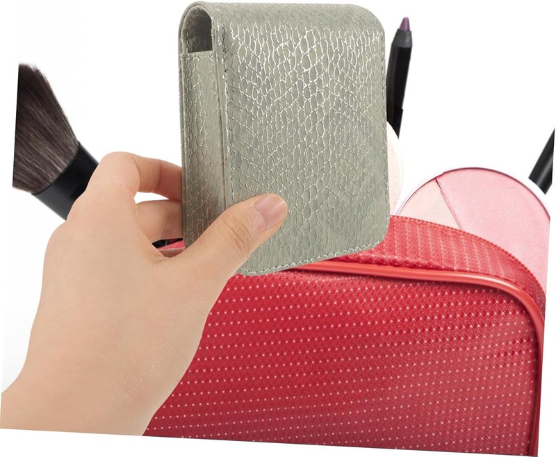 Veemoon Lipstick Case with Mirror Fashionable Snake Pattern Small Pouch for Travel Lipstick Storage Bag Versatile Cosmetic Holder for Women Makeup Organizer - Image 3