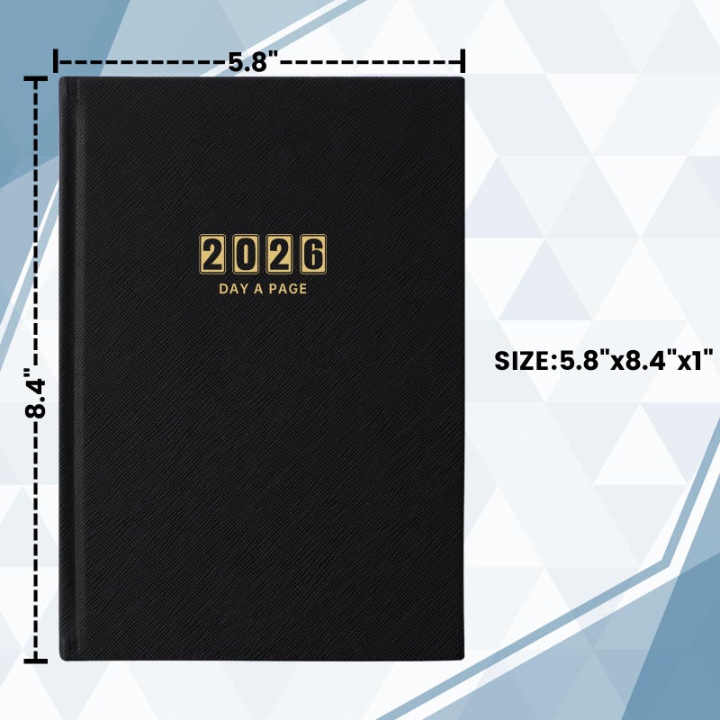 Artfan 2026 Daily Planner - 2026 Daily Planner Full Page Per Day, Page A Day Calendar 2026, Jan. 2026 - Dec. 2026, 5.8" x 8.4", Agenda for 365 Days - Image 3