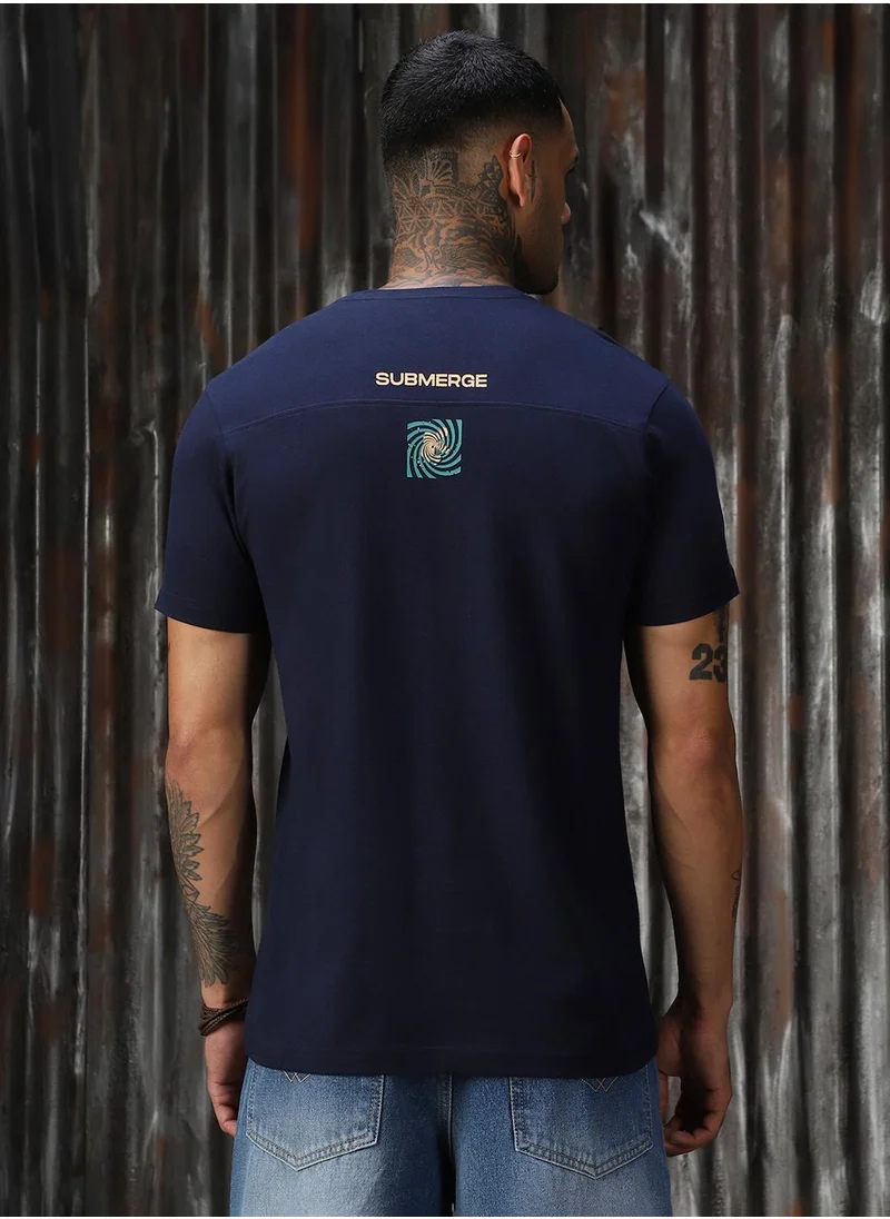 هاي ستار Men Navy Tshirts