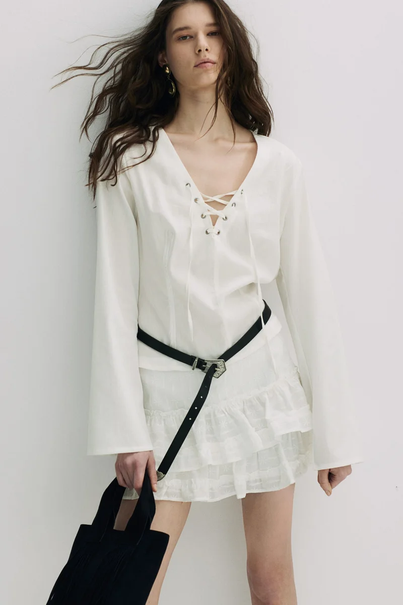 H&M Lacing-detail top