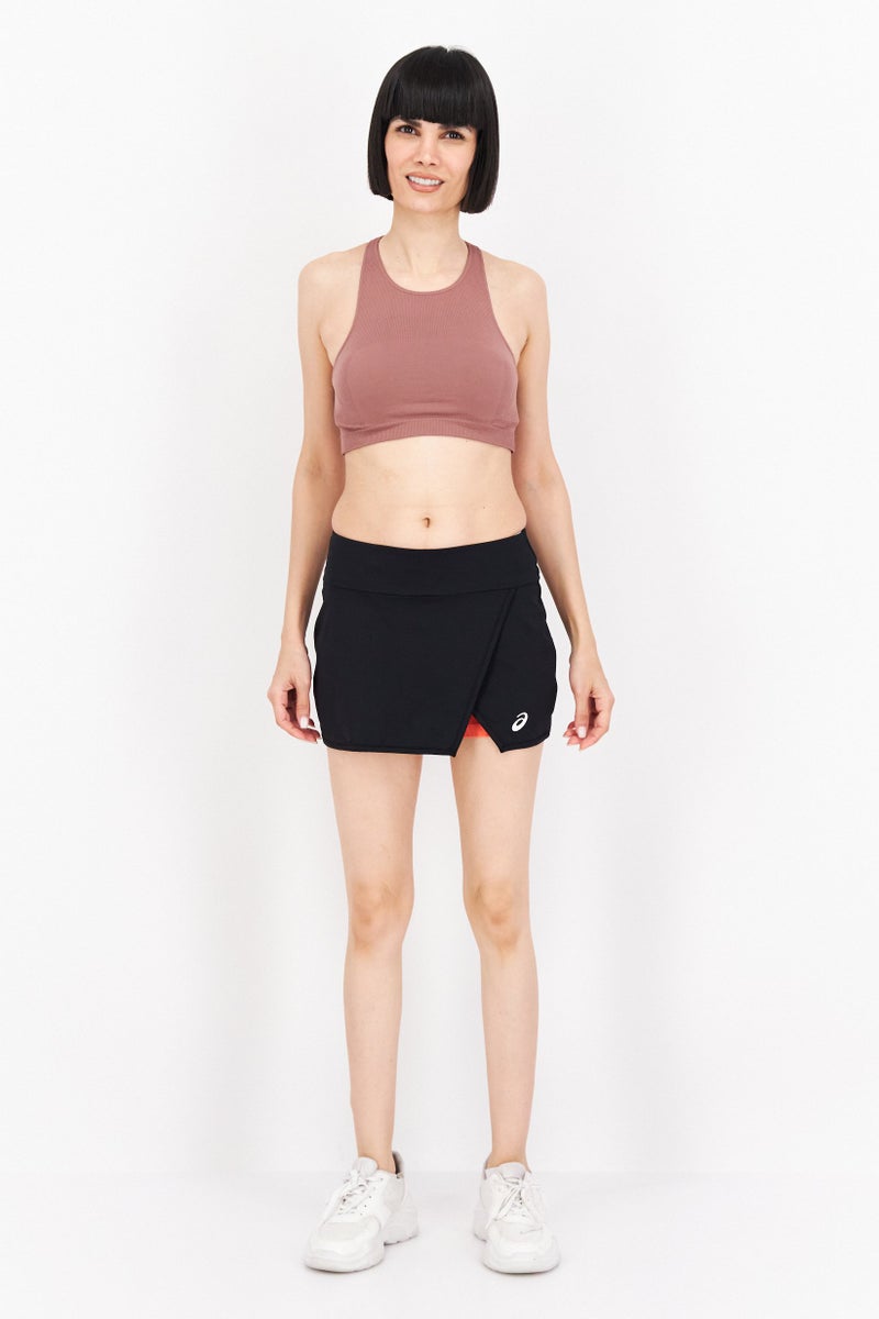 asics تنورة رياضية نسائية مناسبة للتدريب، سوداء - Image 2