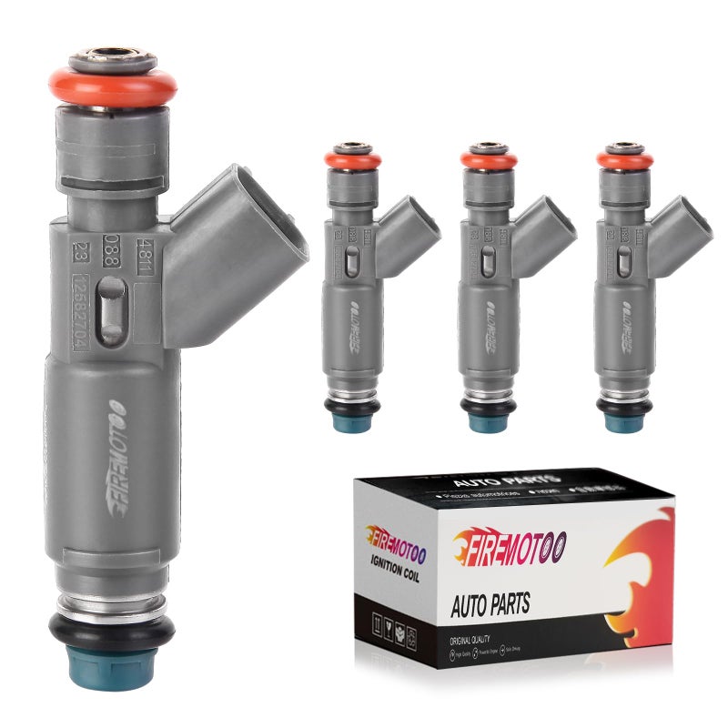 FIREMOTOO Fuel Injectors Pack of 4 Compatible with Chevy Malibu Cobalt HHR for Pontiac G5 G6 Solstice for Saturn Aura Sky lon Vue L4 22L 24L 2006 2007 2008 Replace 12606110 12 Holes - Image 2