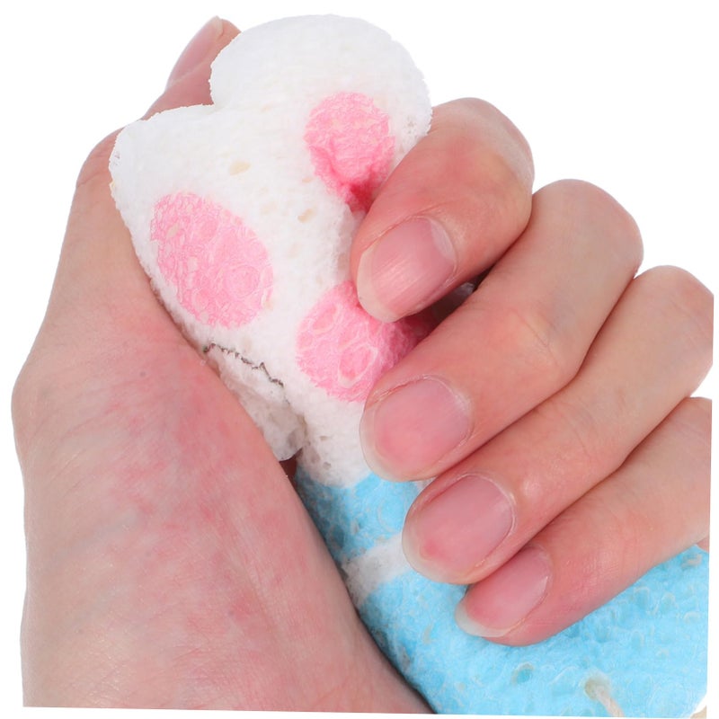 Reusable Cat Paw Kitchen Sponges 4 Pack Strong Absorption Gentle Cleaning Dish Scrubbers - Image 4