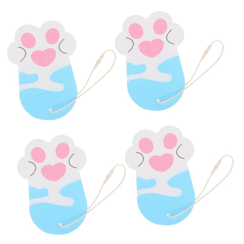 Reusable Cat Paw Kitchen Sponges 4 Pack Strong Absorption Gentle Cleaning Dish Scrubbers - Image 2