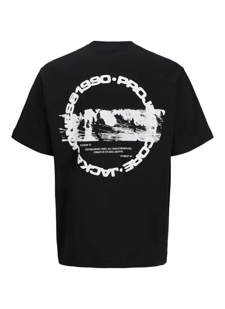 JACK & JONES Plus Size Print Crew Neck T-Shirt  - Image 2