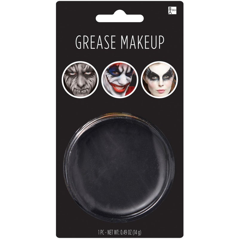 Amscan Black Grease Makeup - 0.49 oz. (Pack of 1) - Pigmented & Long-Lasting Formula Perfect for Halloween & Theatrical Performances - Image 2