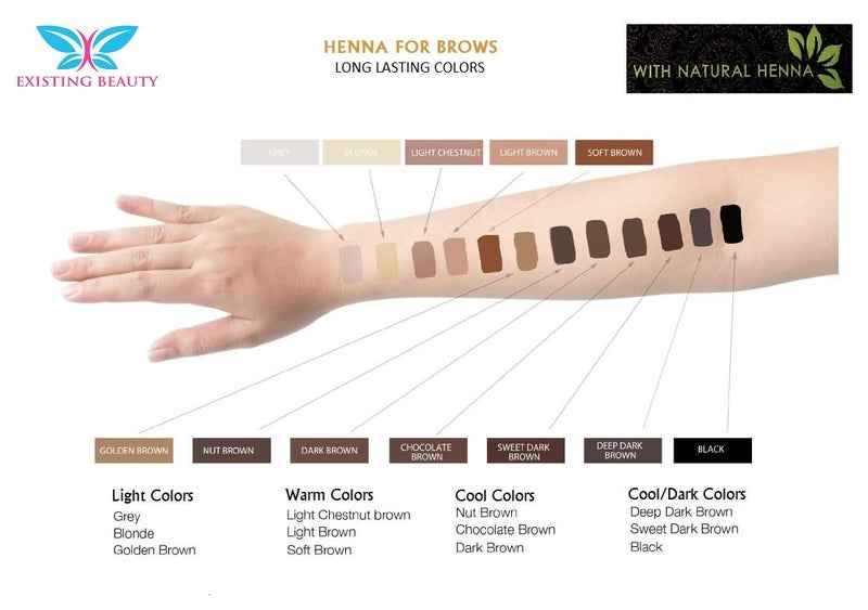Existing Beauty Medium Brown Eyebrow Henna Tint for Eyebrow Color- Professional Henna Brow Kit Including Use Instructions and Mixing Bowl 3x 1g Packets Brow Dye by Existing Beauty - Image 5