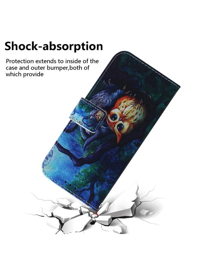 اس-توب جراب هاتف Honor X7A من الجلد القابل للطي برسومات ملونة - Image 5