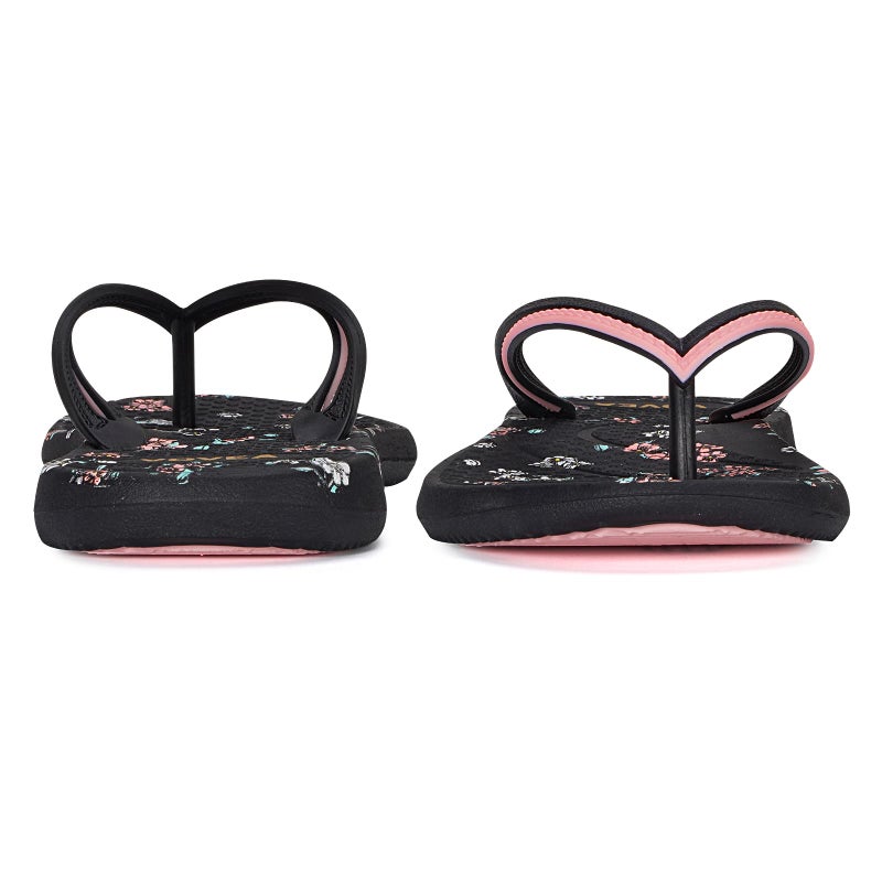 VOVEA Flip Flops For Women Non-Slip Bathroom Shower Shoes Cushion foam Indoor and Outdoor Sandals,Black US 8.5 - Image 5