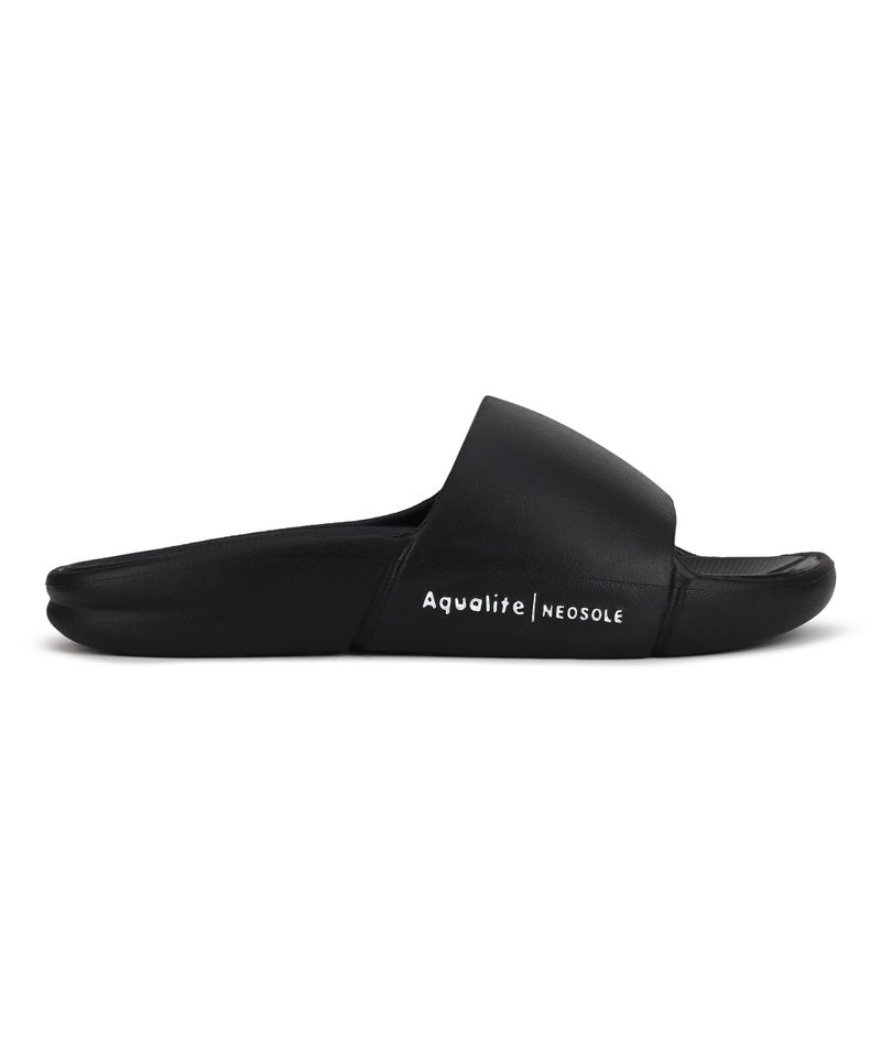 Aqualite Men's Slides Slippers | Slip-On Flat Base Flipflop for Men | Anti-Skid Sole, Lightweight & All-Day Comfort | Casual Home & Outdoor Sandal for Men - Image 4
