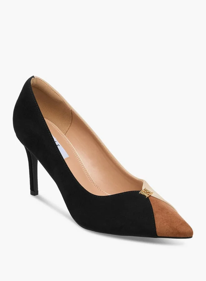 ELLE Women's Colorblock Slip-On Pumps with Stiletto Heels