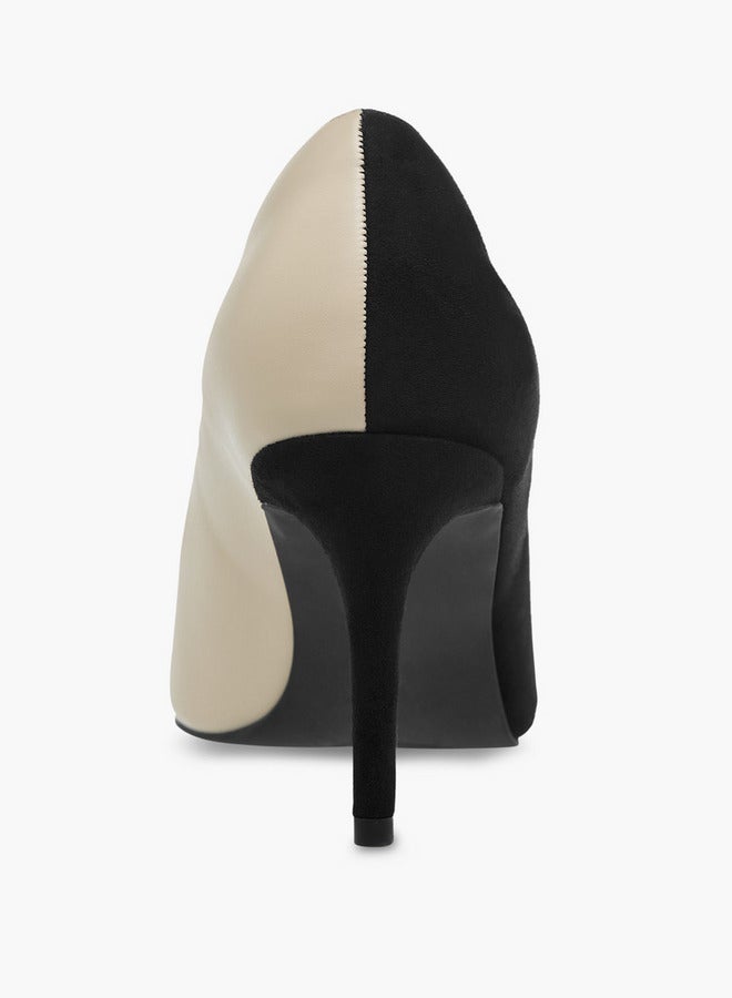 ELLE Women's Colorblock Slip-On Pumps with Stiletto Heels - Image 5