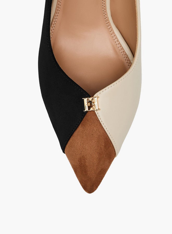 ELLE Women's Colorblock Slip-On Pumps with Stiletto Heels - Image 4