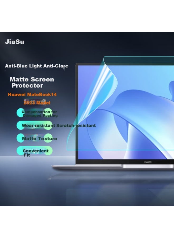 Jiasu Screen Protector For Huawei Matebook 14, 14-inch Laptop, Anti-glare Frosted Anti-blue Light Film, Anti-glare And Anti-glare