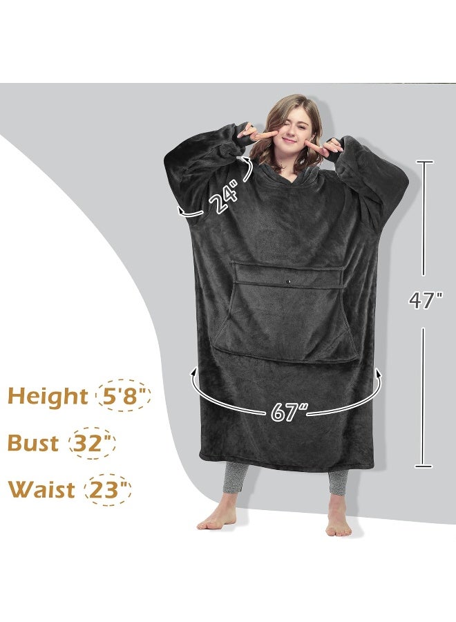 Catalonia Catalonia boys Hoodie Sweatshirt Kids Oversized Blanket Sweatshirt, Sherpa Fleece Hoodie, Super Soft Warm Comfortable Pullover with Large Front Pocket for Boys Girls Teens (7-13 yr) - Image 5
