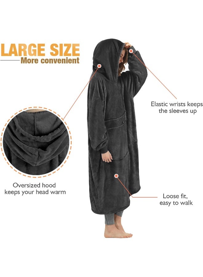 Catalonia Catalonia boys Hoodie Sweatshirt Kids Oversized Blanket Sweatshirt, Sherpa Fleece Hoodie, Super Soft Warm Comfortable Pullover with Large Front Pocket for Boys Girls Teens (7-13 yr) - Image 3