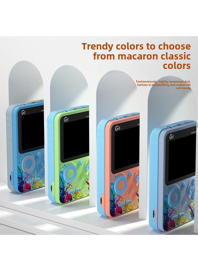 Classic G 5 500 In 1 Handheld Game Machine Double Childhood Nostalgia Children's Puzzle Game Colorful Color Matching-Product Color:500 In 1 Doubles-Model:[lotus Root Pink] G5 Game Console  - Image 4