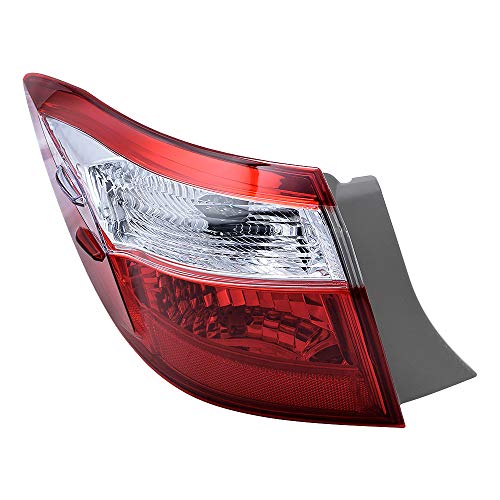 Anzio Compatible with 2014-2016 Corolla Tail Rear Brake Stop Light Taillamp Cover (Left Driver Side) - Image 1