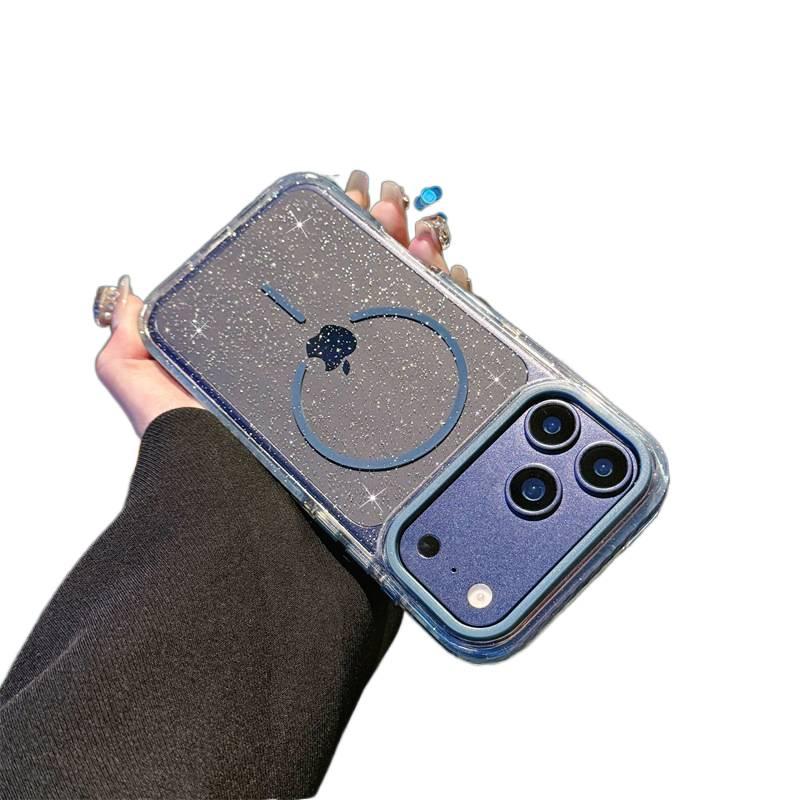 PC MagSafe Case for iPhone 17 / 17 Air / 17 Pro / 17 Pro Max with Drop Protection and Strong Magnetic plus Shockproof plus Two-Tone Design plus Scratch Resistant in Blue - ModaStar - Image 1