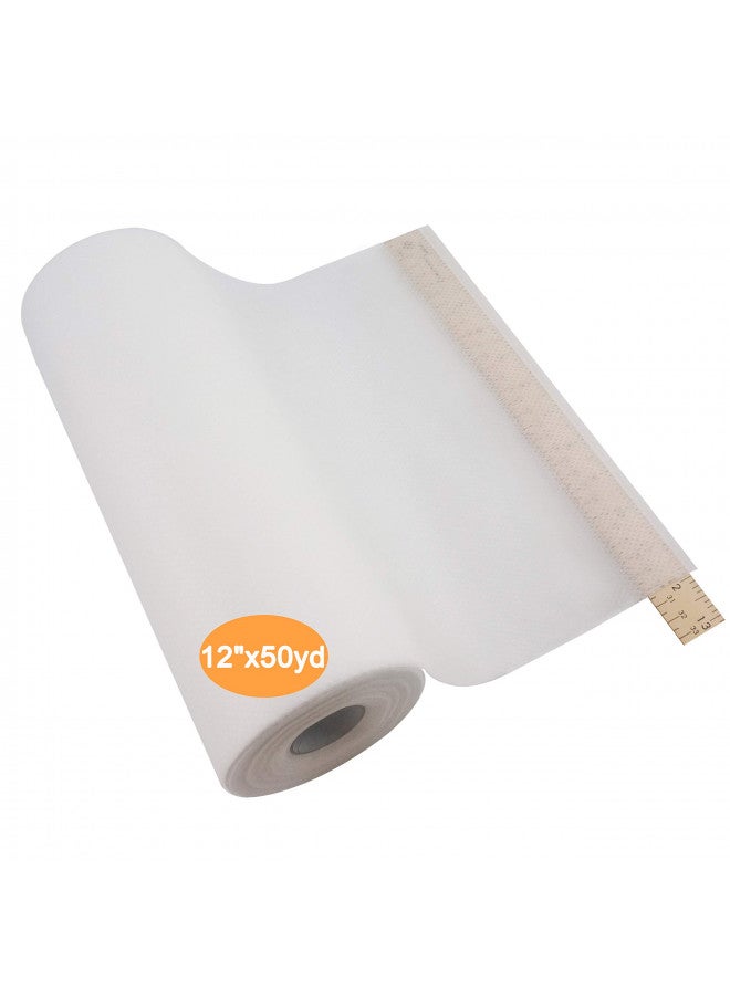 New brothread No Show Mesh Machine Embroidery Stabilizer Backing 12" x 50 Yd roll - Light Weight 1.8 oz - Cut into Variable Sizes for Machine Embroidery and Hand Sewing - Image 1