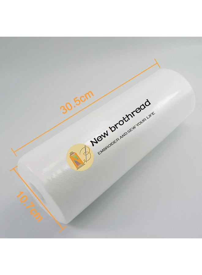 New brothread No Show Mesh Machine Embroidery Stabilizer Backing 12" x 50 Yd roll - Light Weight 1.8 oz - Cut into Variable Sizes for Machine Embroidery and Hand Sewing - Image 2