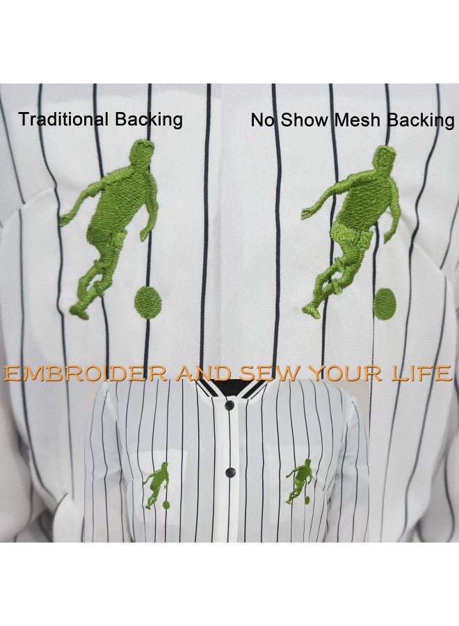 New brothread No Show Mesh Machine Embroidery Stabilizer Backing 12" x 50 Yd roll - Light Weight 1.8 oz - Cut into Variable Sizes for Machine Embroidery and Hand Sewing - Image 4