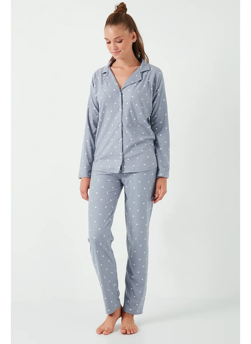 Lela Stretch Standard Fit Buttoned Pajama Set Women's Pajama Set 60956601