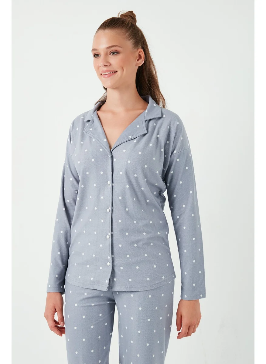 Lela Stretch Standard Fit Buttoned Pajama Set Women's Pajama Set 60956601