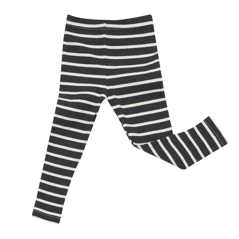 AVAUMA Baby Boys Girls Pajama Set 6M-7T Kids Cute Toddler Snug fit Pjs Cotton Sleepwear (Stripe_Charcoal Large) - Image 5