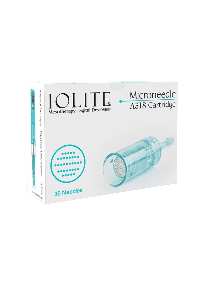 IOLITE Spmu Machine Tattoo Catridge 36 Needles Iolite Mesotheorapy Digital Device Microneedle A318 Cartridge Imtn36 - Image 1
