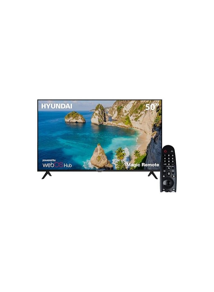 HYUNDAI Hyundai 50 Inch Frameless WebOS 4K UHD Smart LED TV with Built in Receiver, Black  - Image 4