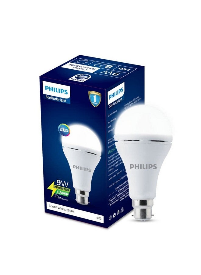 Philips 9W B22 LED Emergency Bulb, Emergency Light For Power-Cuts, Cool Day Light, Pack of 2 - Image 2