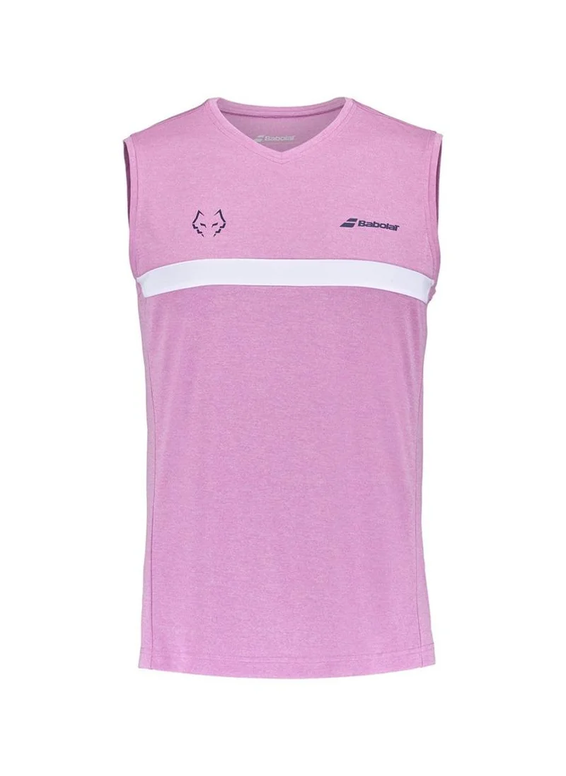 بابولات Babolat Padel Muscle Tank J. Lebron-6Ms25071-5066, Color - Pink, (French Brand)