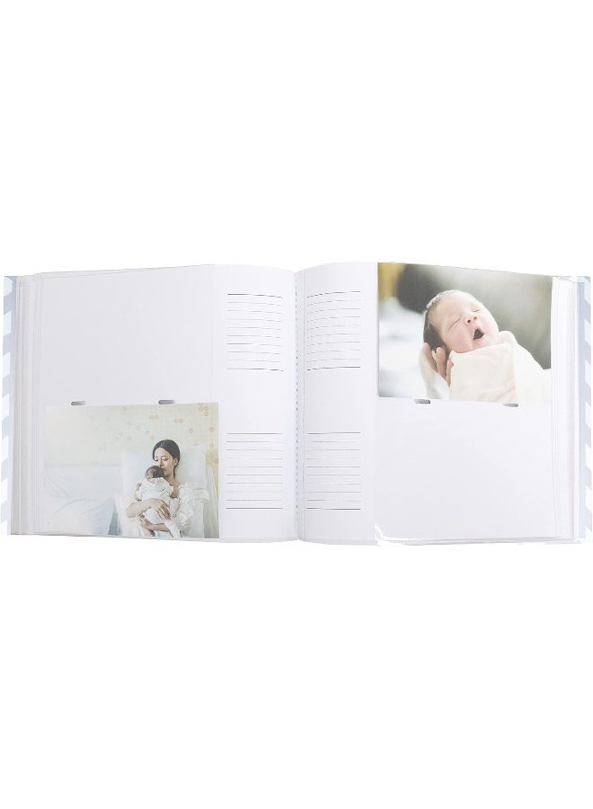 Pearhead Baby Photo Album, Holds 200 Photos, Gray Chevron - Image 3