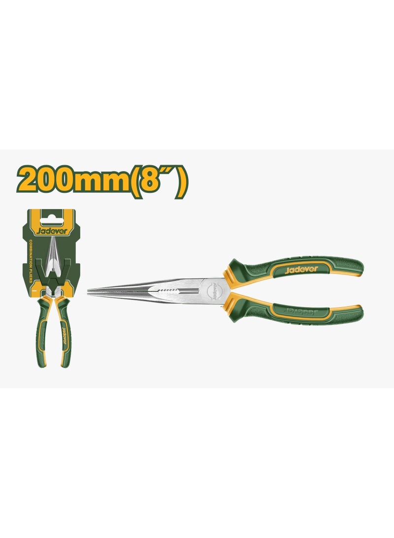 Jadever Jadever 8-Inch Long Nose Plier – Precision & Comfort for Electrical and Craft Work - Image 1