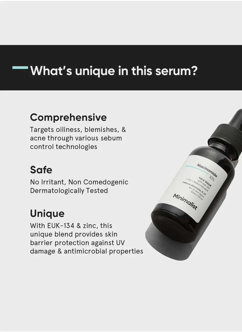 Minimalist Skincare Niacinamide 10% Face Serum