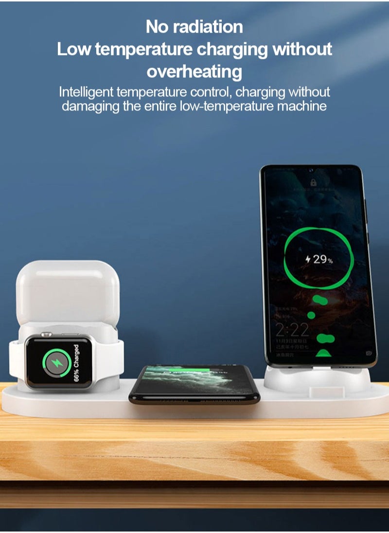 Glanfen - 7 in 1 Wireless Charger for Apple Watch/Pencil/Headphone/iPhone 15 pro max/14/13/Samsung S20/S10,Charging Dock Station for Other Qi Phones - Image 1