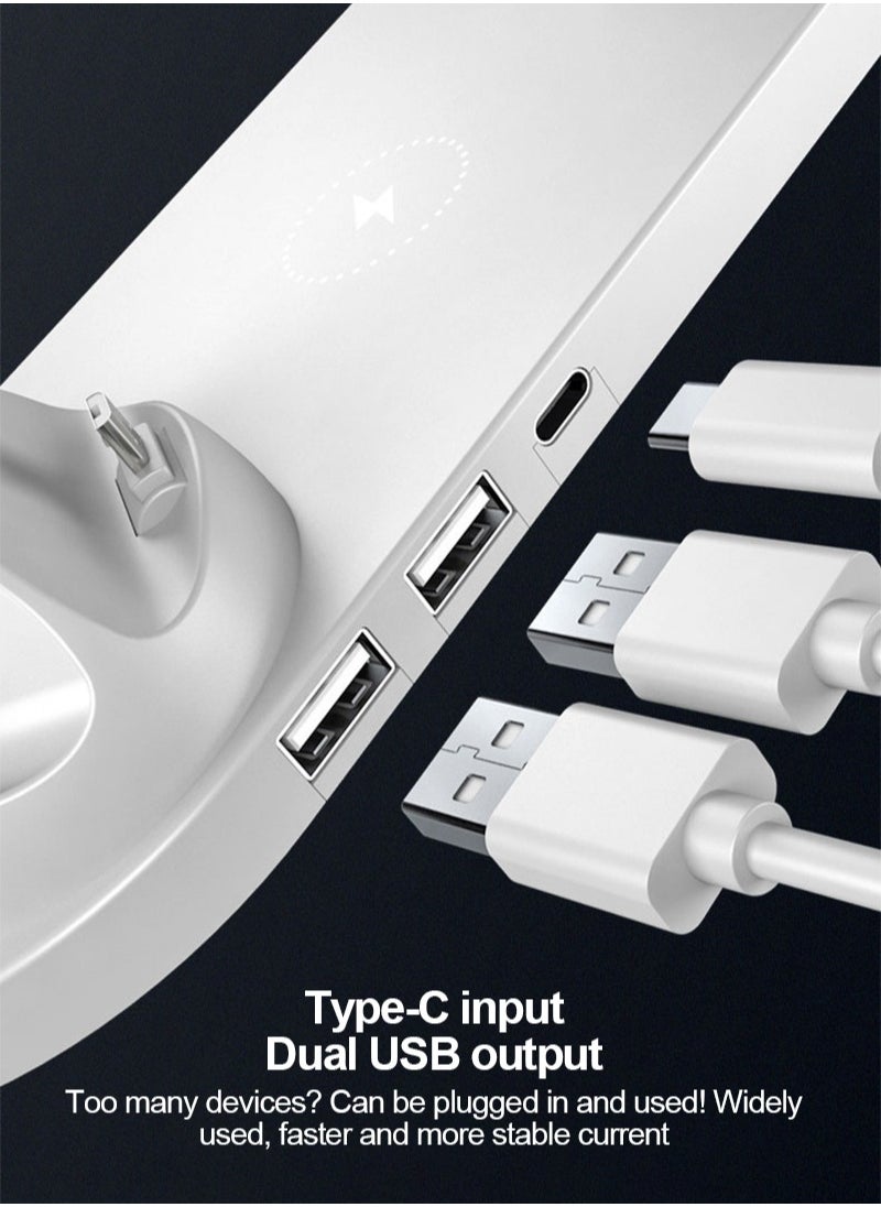 Glanfen - 7 in 1 Wireless Charger for Apple Watch/Pencil/Headphone/iPhone 15 pro max/14/13/Samsung S20/S10,Charging Dock Station for Other Qi Phones - Image 1