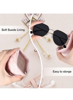 Oasisgalore 3 Pack Unisex-adult Squeeze Top Sunglass Pouch Handbag Organizer  - Image 3